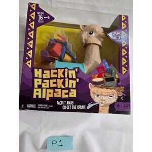 NEW Mattel Games Hackin' Packin' Alpaca 2-4 Players Ages 5+ NIB Stack Quick Game